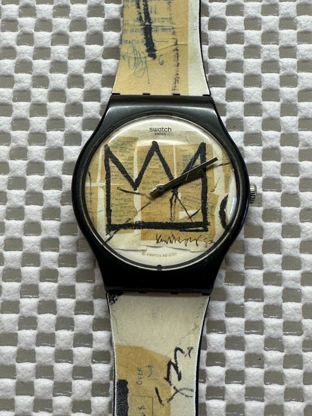 Swatch Watch Untitled by Jean-Michel Basquiat SUOZ355 Contemporary